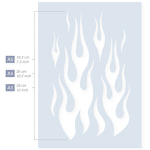 Load image into Gallery viewer, flame stencil for walls
