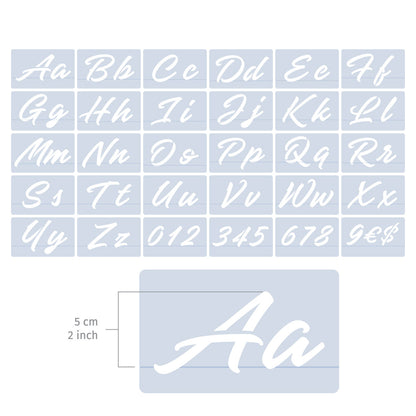 Decorative Letter Set, Complete Alphabet - 6-7 cm / 2.4-2.8 Inch