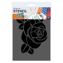 Load image into Gallery viewer, Rose Stencil - Rose Bud Stencil - Flower Stencil - in 3 Sizes
