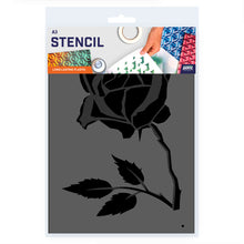 Load image into Gallery viewer, rose flower stencil design