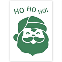 Load image into Gallery viewer, father christmas face stencil