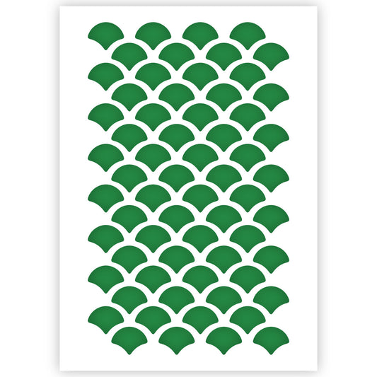 Scale Pattern Stencil 3 Sizes