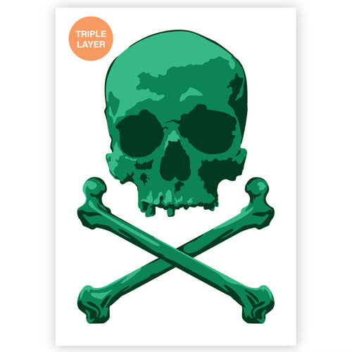 pirate skull stencil