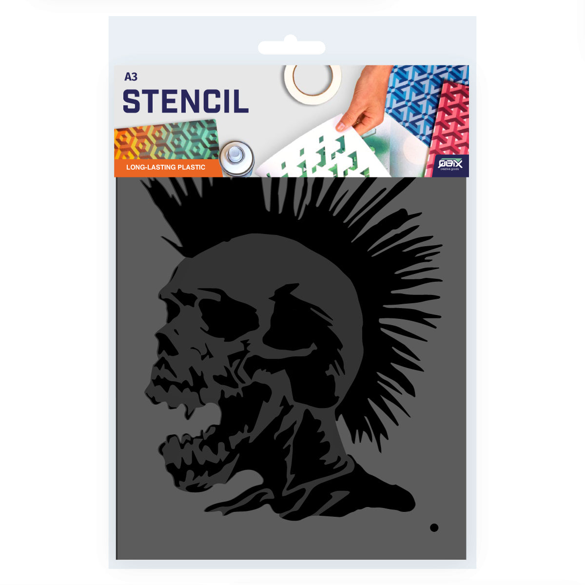 skull stencil airbrush