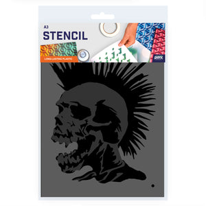 skull stencil airbrush