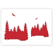 Load image into Gallery viewer, Forest Skyline Stencil A3 Size