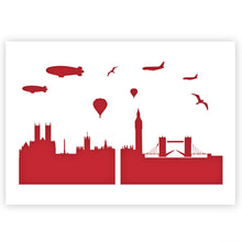 Load image into Gallery viewer, London City Skyline Stencil A3 Size
