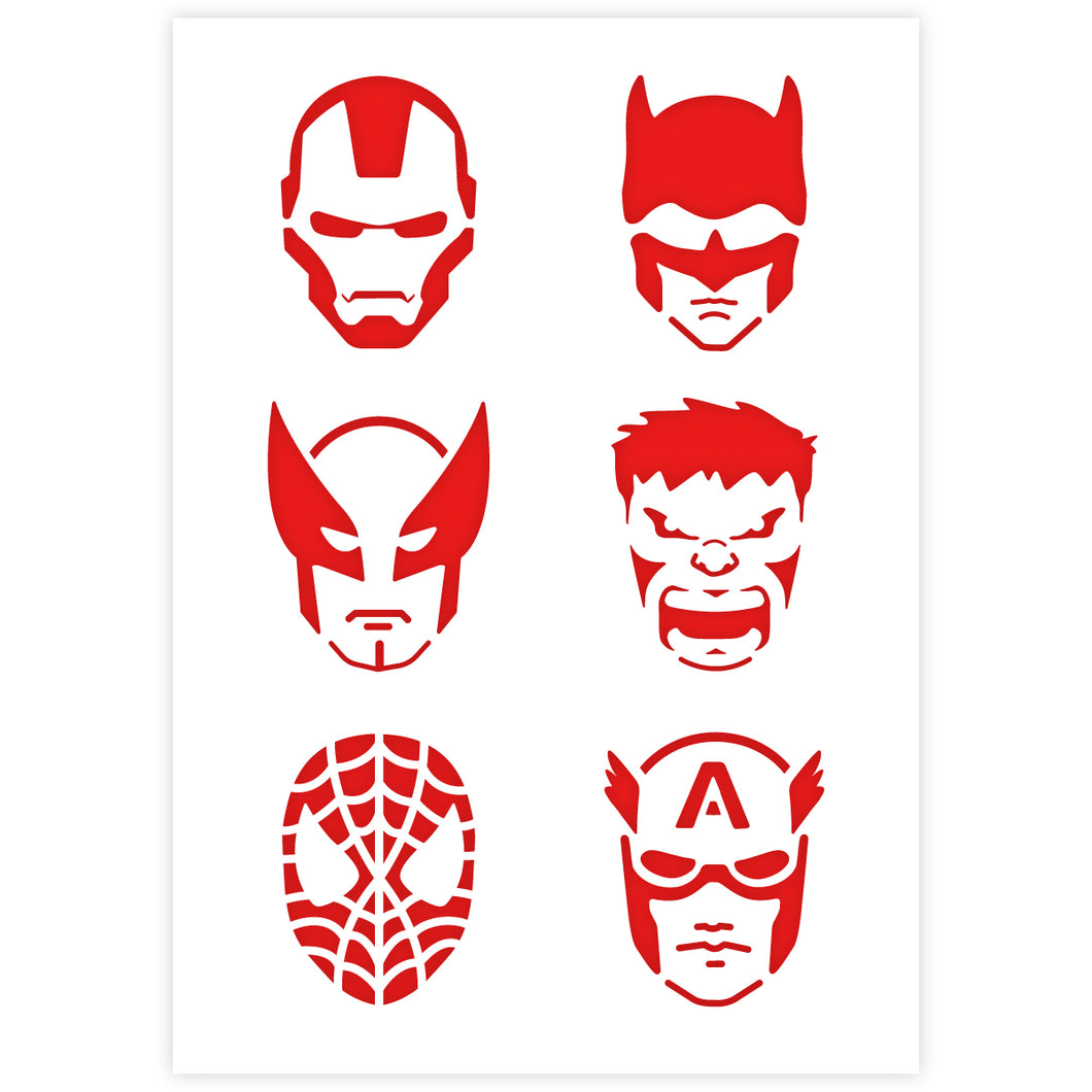 Marvel Stencil Superhero Stencil 3 Sizes