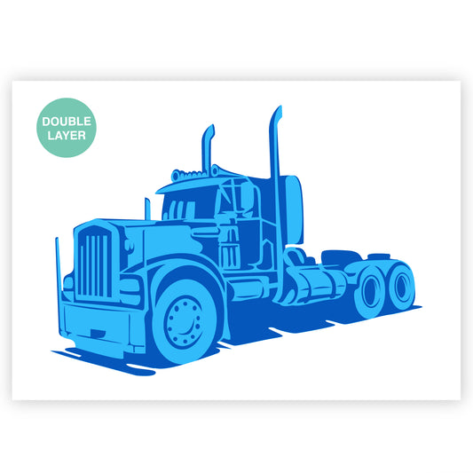Truck Stencil - 2 Layer A3 Size Template