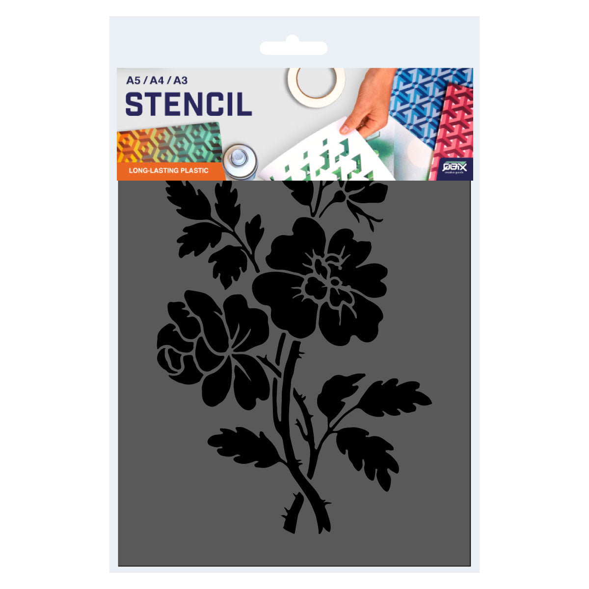 Flower Stencil - Wild Flowers Stencil - A3 size