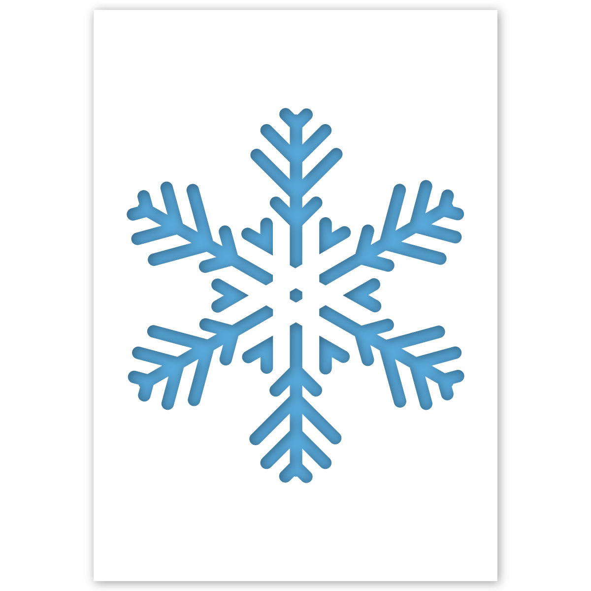 snow windows christmas stencil pack