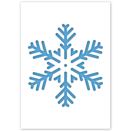 snow windows christmas stencil pack
