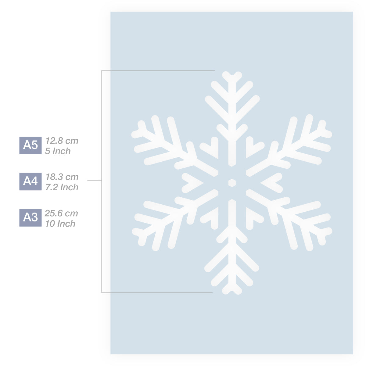 snow stencil christmas