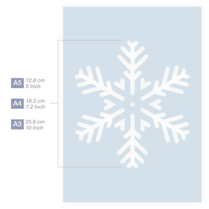 snow stencil christmas