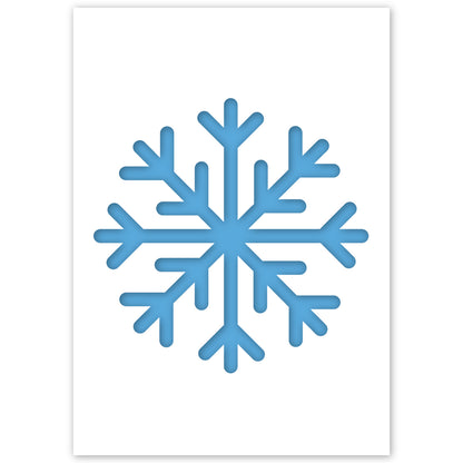 snow crystal stencil template