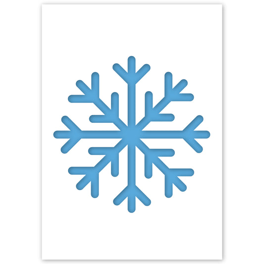 snow crystal stencil template