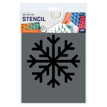 Load image into Gallery viewer, snow crystal stencil a wall
