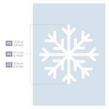 Load image into Gallery viewer, snow crystal stencil for painting