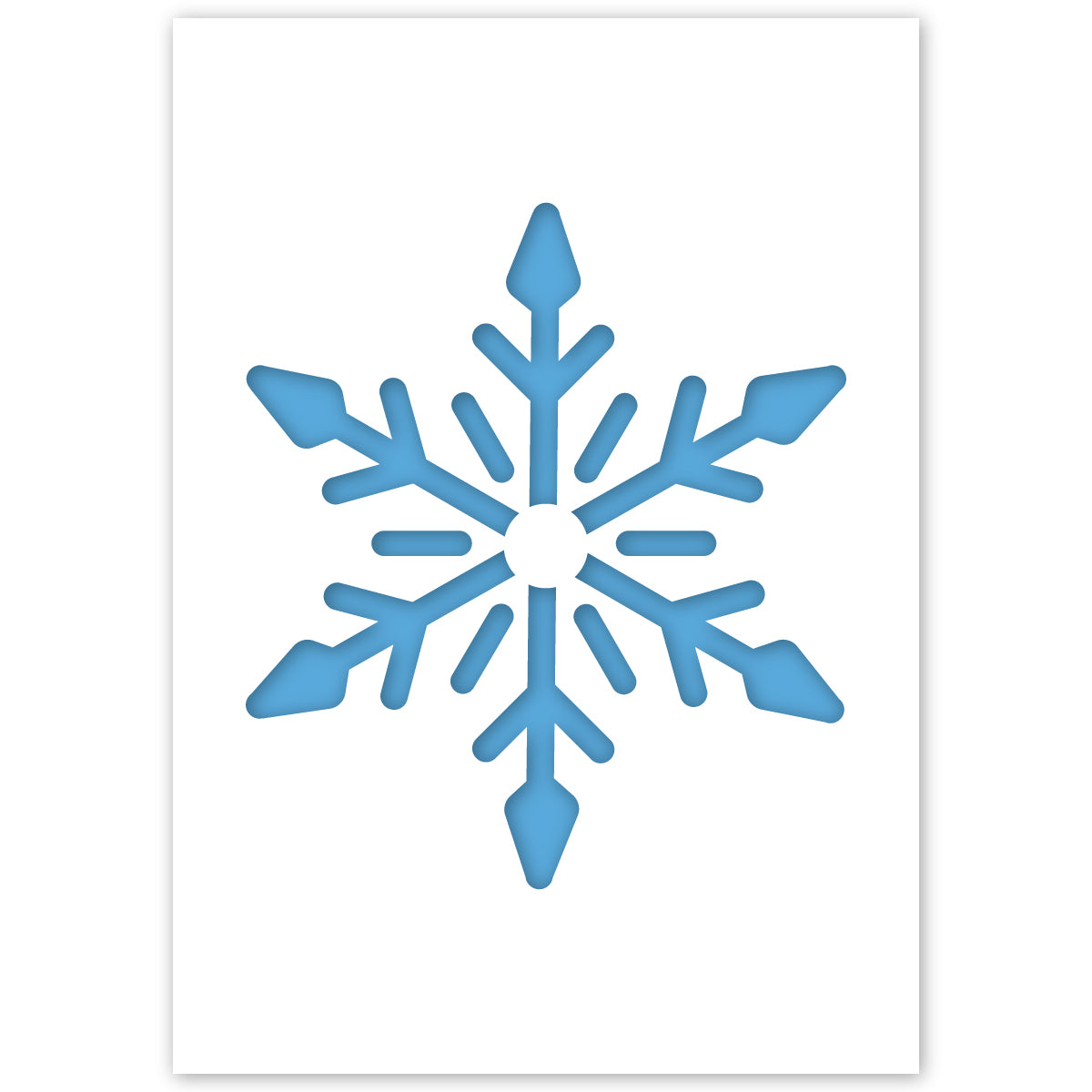 snowflake border stencil
