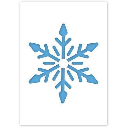 snowflake border stencil