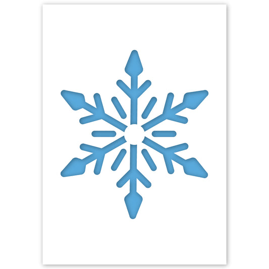 snowflake border stencil