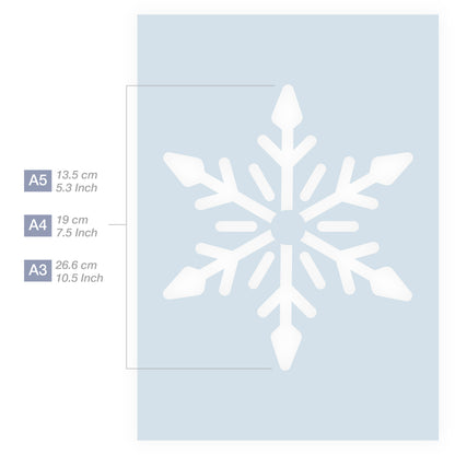 snow stencils for christmas