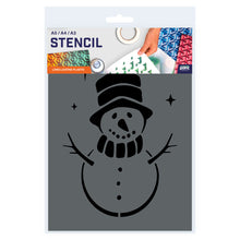 Load image into Gallery viewer, snowman stencil diy design