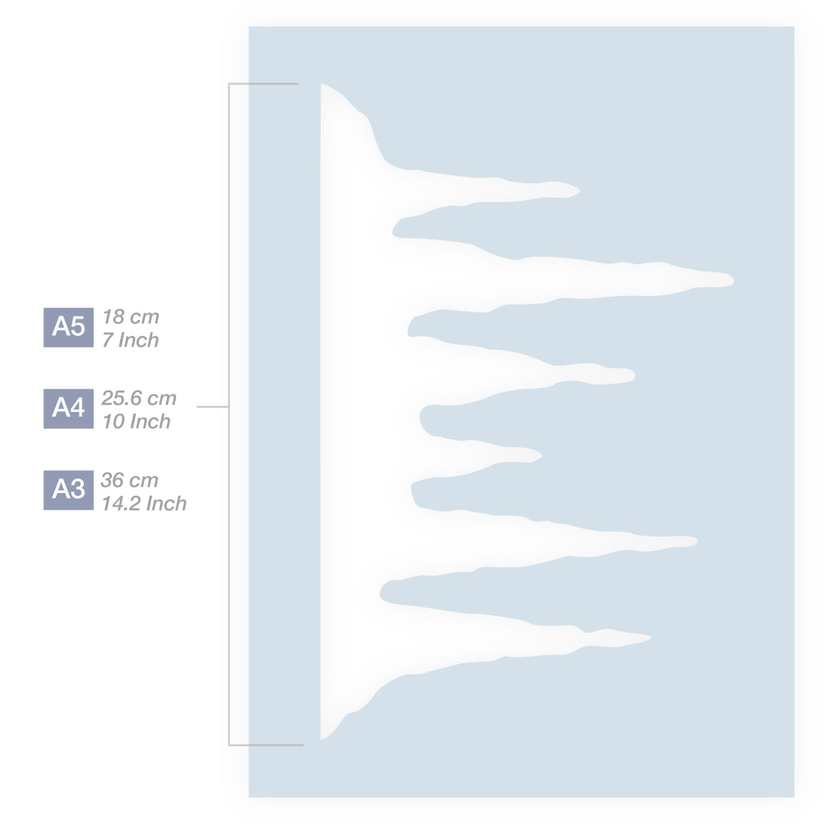 icicle stencil a wall