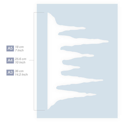 icicle stencil a wall