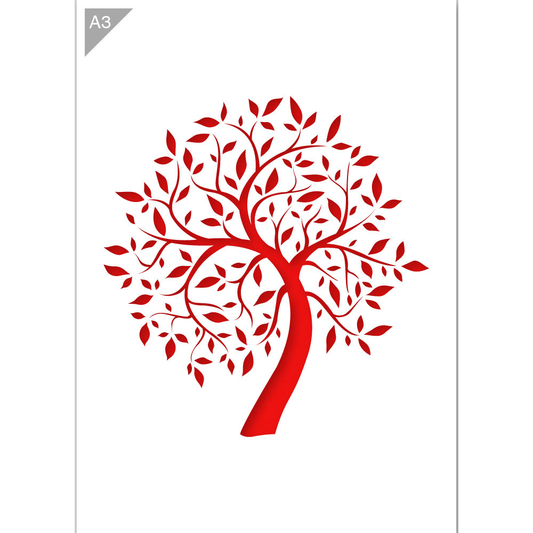 Tree Stencil - Illustrative Tree Stencil - A3 Size Stencil