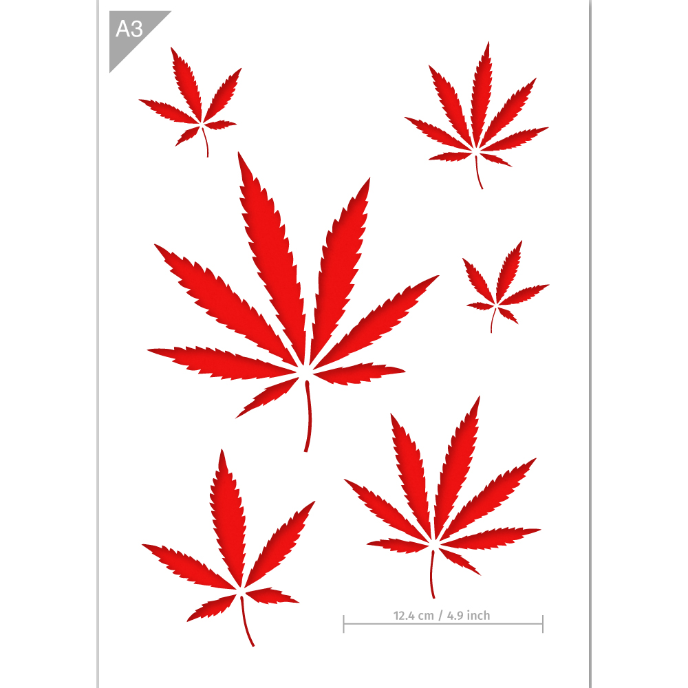 Cannabis Stencils at QBIX Stencils cannabis-stencils-at-qbix-stencils