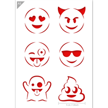Load image into Gallery viewer, Emoji Stencil A5 A3 Size