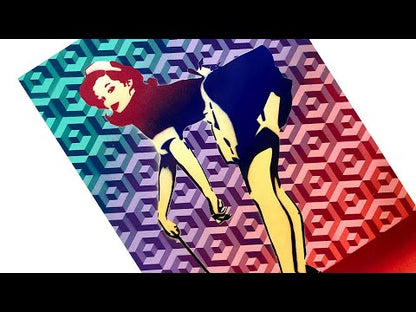 making-of pin up double layer stencil art