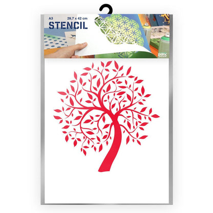 Tree Stencil - Illustrative Tree Stencil - A3 Size Stencil