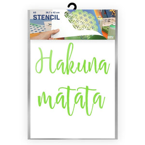 Hakuna Matata Stencil - A3 Size Stencil