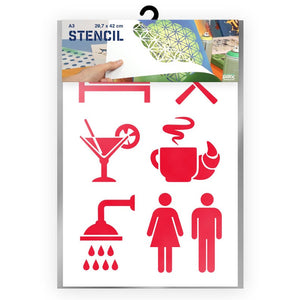 Packaged Stencil Catering Lifecycle A3 Size