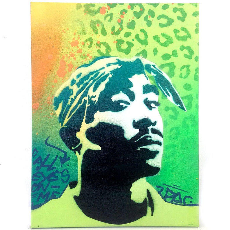 Tupac Shakur Stencil - 2 Layer A3 Size Stencil