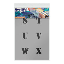 Load image into Gallery viewer, Packaged Letter Stencil S T U.V W X A5 Size