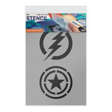 Load image into Gallery viewer, Superhero Stencil - The Flash, Captain America - A5 Size Stencil