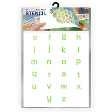 Load image into Gallery viewer, Packaged Italic Letter Stencil A3 Size