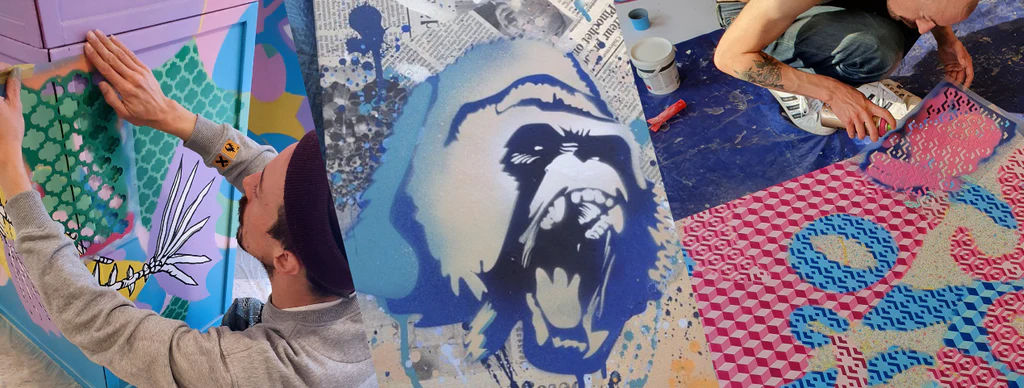 QBIX stencils artwork showcase